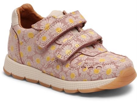 Bisgaard Luka V Velcro Shoe Rose Flowers For Cheap