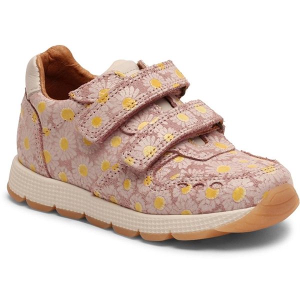 Bisgaard Luka V Velcro Shoe Rose Flowers For Cheap