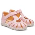 Angulus Heart Sandal W. Velcro Rosa Rosa Glitter Supply