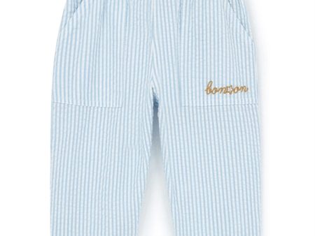 BONTON Rayure Bleue Baby Pants Fashion