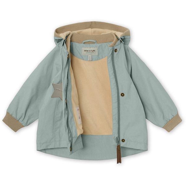 MINI A TURE Wai Spring Jacket w Fleece Lining Gray Mist Online now