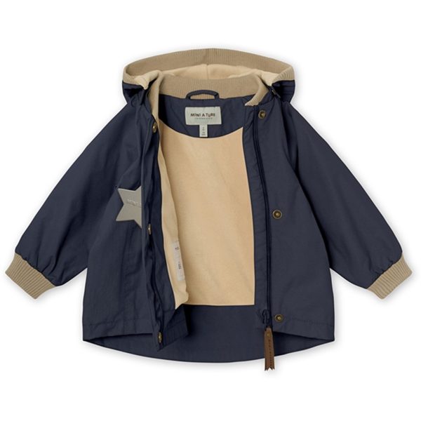 MINI A TURE Wai Spring Jacket w Fleece Lining Ombre Blue Online now