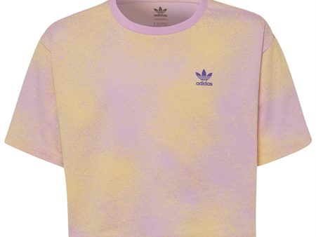 adidas Bliss Lilac Crop T-Shirt Hot on Sale