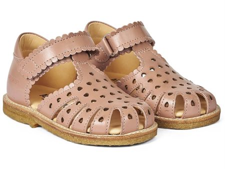 Angulus Starter Sandal W. Velcro Dark Peach Sale