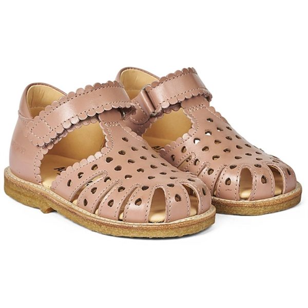 Angulus Starter Sandal W. Velcro Dark Peach Sale