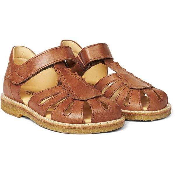 Angulus Sandal W. Velcro Tan For Discount