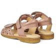 Angulus Sandal W. Velcro And Hearts Dark Peach Online now