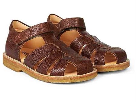 Angulus Sandal W. Velcro Medium Brown Cheap