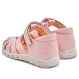 Angulus Heart Sandal W. Velcro Rosa Rosa Glitter Supply