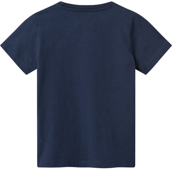 Wood Wood Navy Ola Spell Out Logo T-shirt Cheap