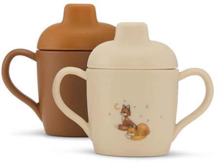 Konges Sløjd Sippy Cup 2-pack Foxie For Discount