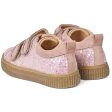 Angulus Glitter Sneaker W. Velcro Peach Rose Glitter Discount