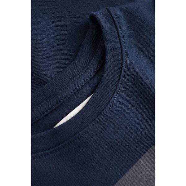 Wood Wood Navy Ola Tonal Logo T-shirt Online Hot Sale