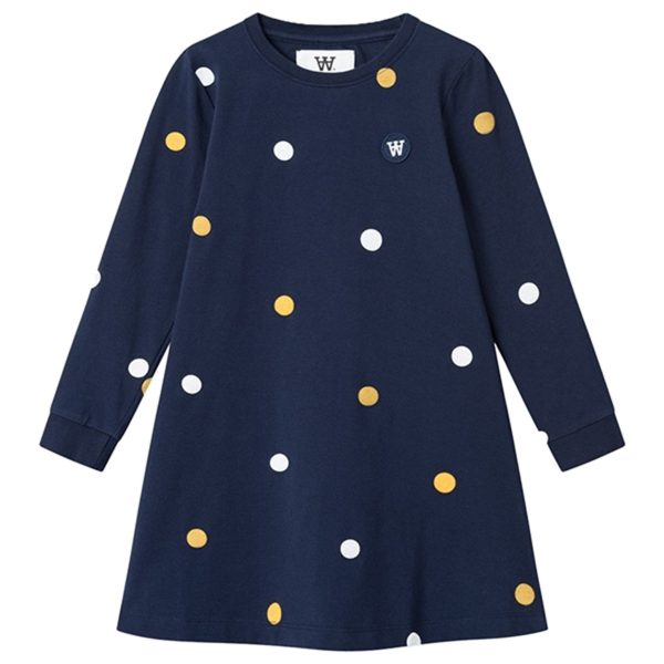 Wood Wood Navy Aya Pois Dress Online now