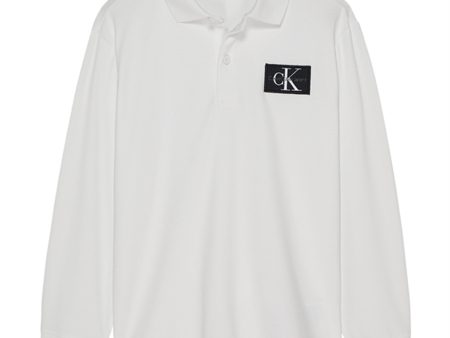 Calvin Klein Jersey Logo Polo Bright White Supply