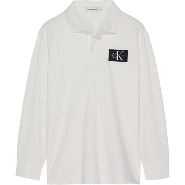 Calvin Klein Jersey Logo Polo Bright White Supply