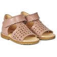 Angulus Starter Sandal W. Velcro And Hearts Dark Peach on Sale