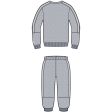 adidas Light Grey Heather Sweat Set Fashion