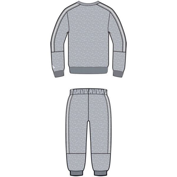 adidas Light Grey Heather Sweat Set Fashion