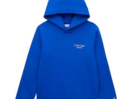 Calvin Klein Stack Logo Hoodie Ultra Blue Online Sale