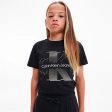 Calvin Klein Lined Monogram T-Shirt Black Online Hot Sale