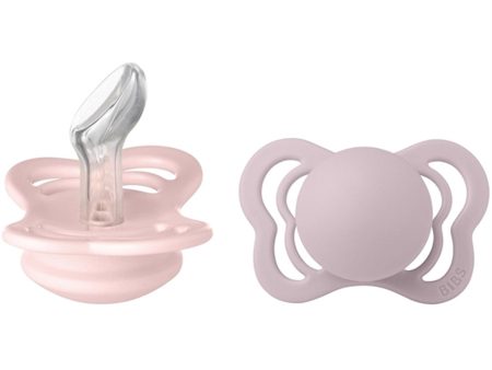 Bibs Couture Silicone Pacifier 2-pack Blossom Dusky Lilac Online Hot Sale