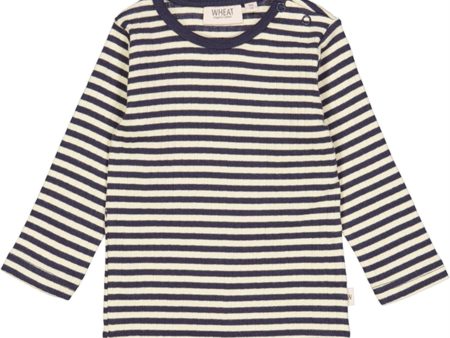 Wheat Midnight Stripe Striped Blouse on Sale