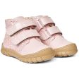 Angulus Starter Shoe W. Velcro And Glitter Details Peach Peach Glitter Online Sale