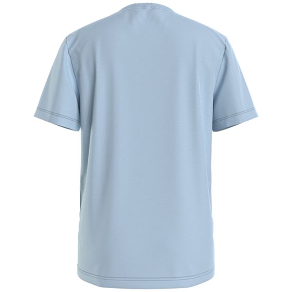 Calvin Klein Stack Logo V-Neck T-Shirt Keepsake Blue For Cheap