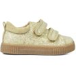 Angulus Glitter Sneaker M. Velcrolukning Lys Gul Glitter Lys Gul Online Hot Sale