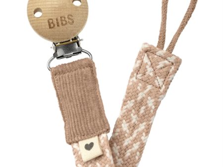 Bibs Pacifer Strap Blush Ivory Hot on Sale