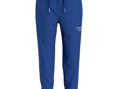 Calvin Klein Stack Logo Sweatpants Ultra Blue For Sale