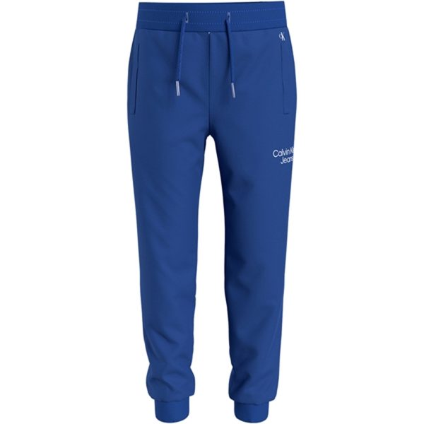 Calvin Klein Stack Logo Sweatpants Ultra Blue For Sale