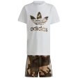 adidas Originals White Shorts Tee Set Online now