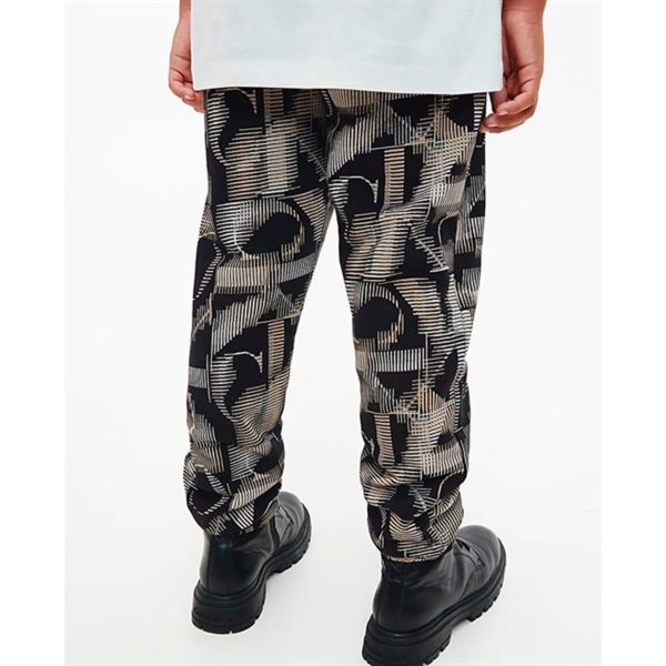 Calvin Klein Multi Monogram AOP Pants Black Cheap