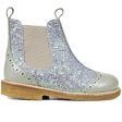 Angulus Chelsea Støvlet W. Elastic Band Mint Mint Glitter Beige Hot on Sale