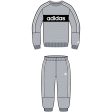 adidas Light Grey Heather Sweat Set Fashion