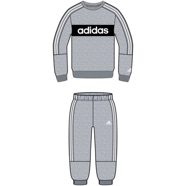 adidas Light Grey Heather Sweat Set Fashion