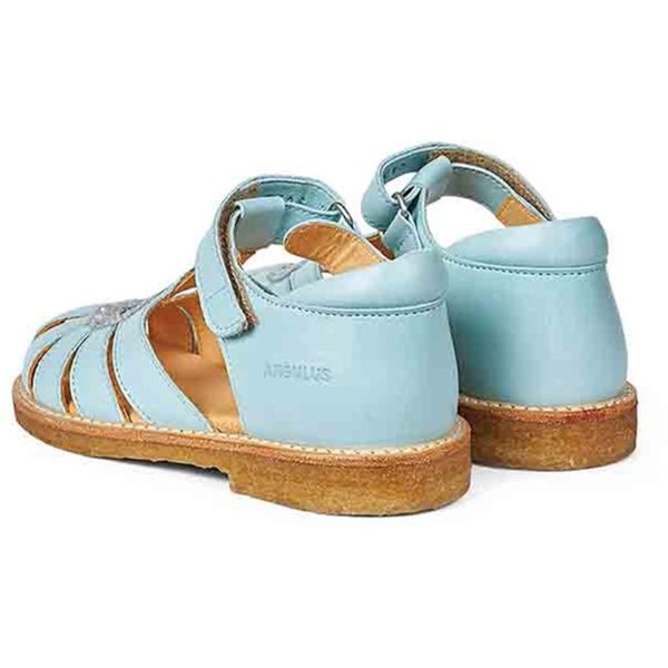 Angulus Hjerte Sandal W. Velcro Mint Mint Glitter on Sale