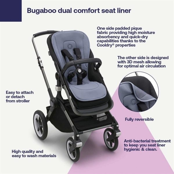 Bugaboo Dual Comfort Seat Liner Black Online