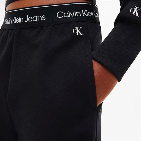 Calvin Klein Logo Tape Punto Strik Pants Black Supply