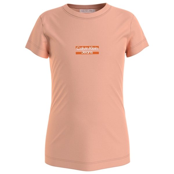 Calvin Klein Hero Logo Slim Fit T-Shirt Fresh Cantaloupe For Cheap