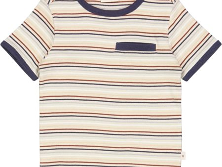 Wheat Multi Stripe Bosse T-shirt Online Sale