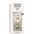 Bibs Colour Latex Symmetrical Pacifier 2-pack Ivory Sage Online