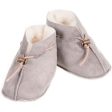 Alwero Baby Slippers Emo Velours Light Grey Online Hot Sale