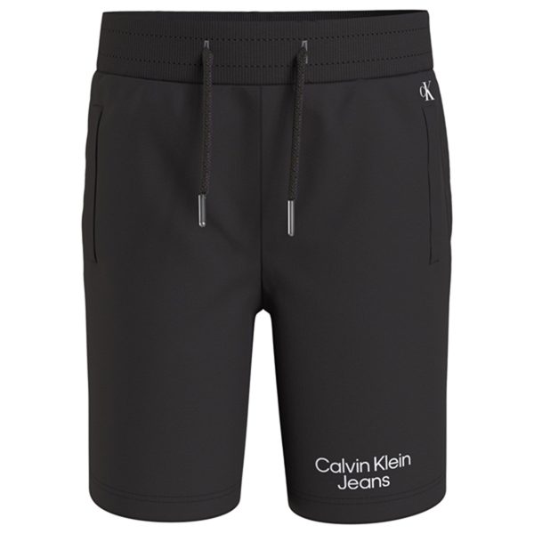 Calvin Klein Stack Logo Jogger Shorts Ck Black Discount