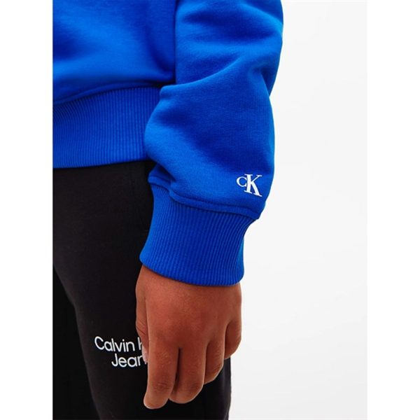 Calvin Klein Stack Logo Hoodie Ultra Blue Online Sale