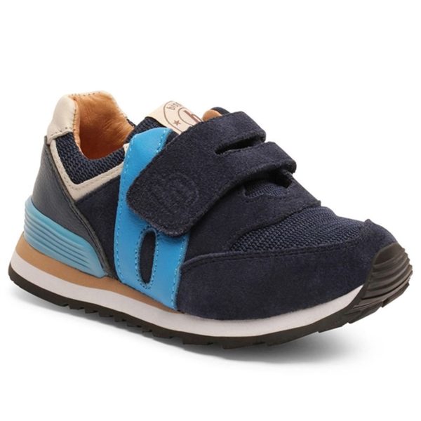 Bisgaard Winston S Velcro Shoe Navy For Discount