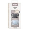 Bibs Couture Latex Pacifier 2-pack Iron Baby Blue Sale