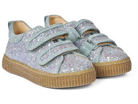 Angulus Glitter Sneaker W. Velcro Mint Glitter Mint Online Sale